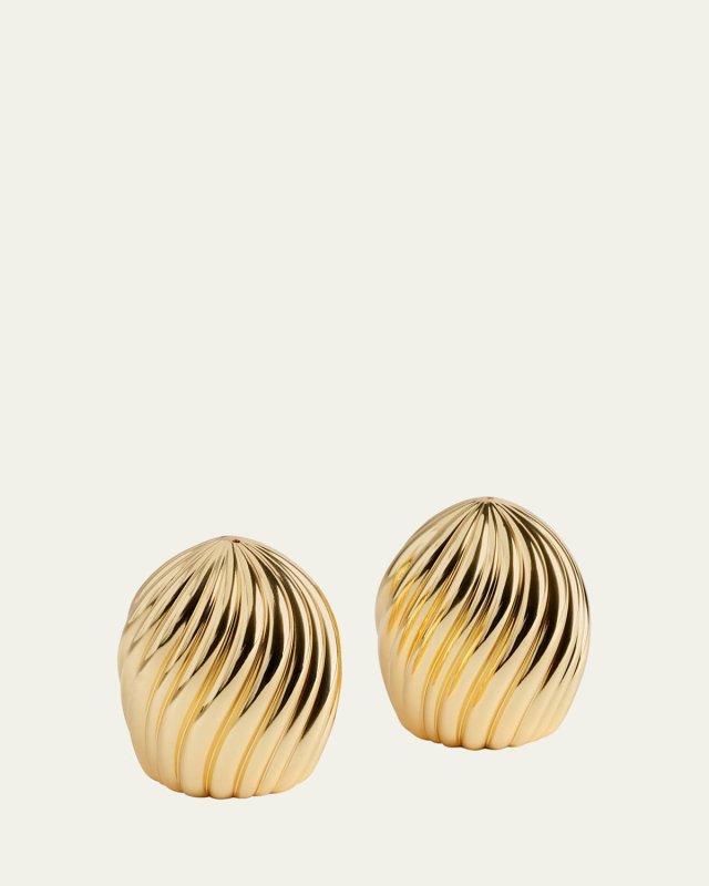 Gold-Tone Ripple Spice Jewels Set of 2